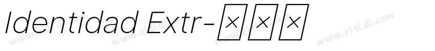 Identidad Extr字体转换